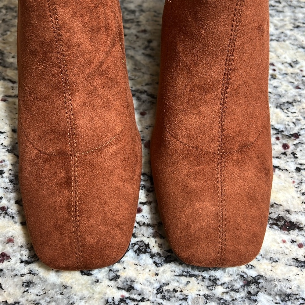 Charles David Faux Suede Pull On Boots - Picture 3 of 11